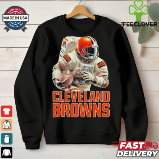 Astronaut in Mars Cleveland Browns shirt