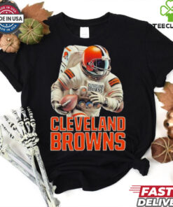 Astronaut in Mars Cleveland Browns shirt