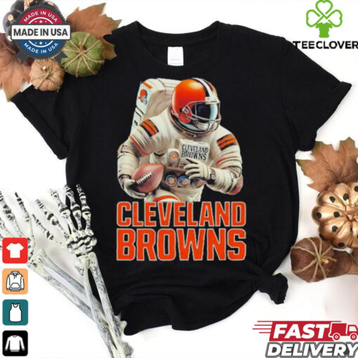 Astronaut in Mars Cleveland Browns shirt