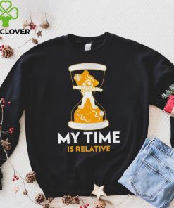 Astronaut in hourglass my time is relative shirt