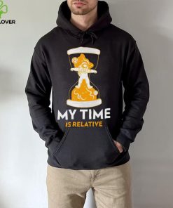 Astronaut in hourglass my time is relative shirt