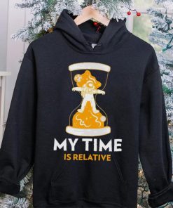 Astronaut in hourglass my time is relative shirt