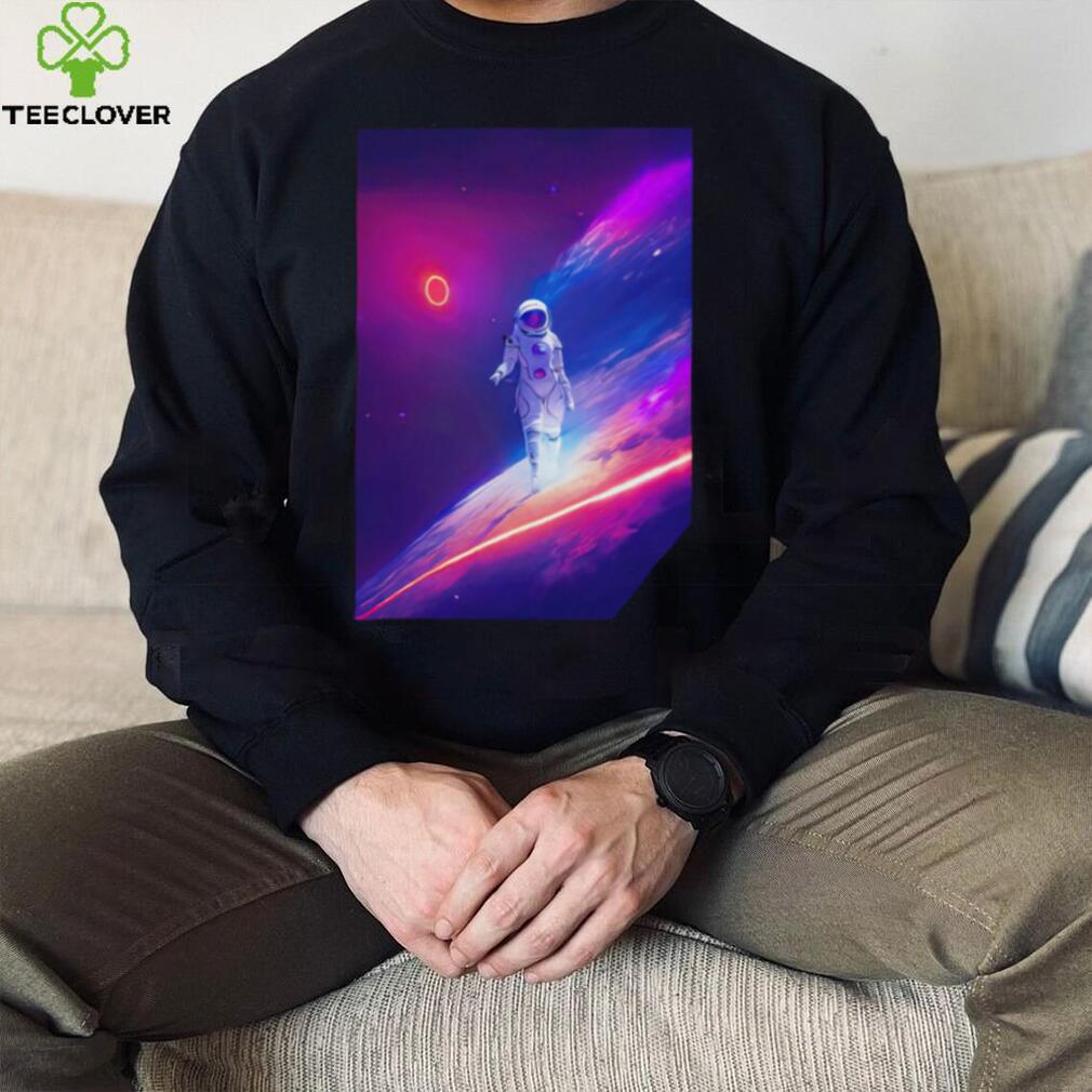 Astronaut walking in Space shirt Astronaut walking in Space shirt