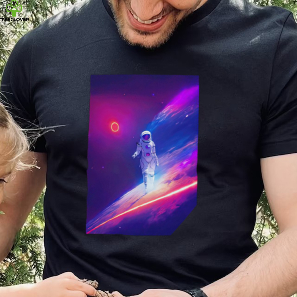 Astronaut walking in Space shirt Astronaut walking in Space shirt