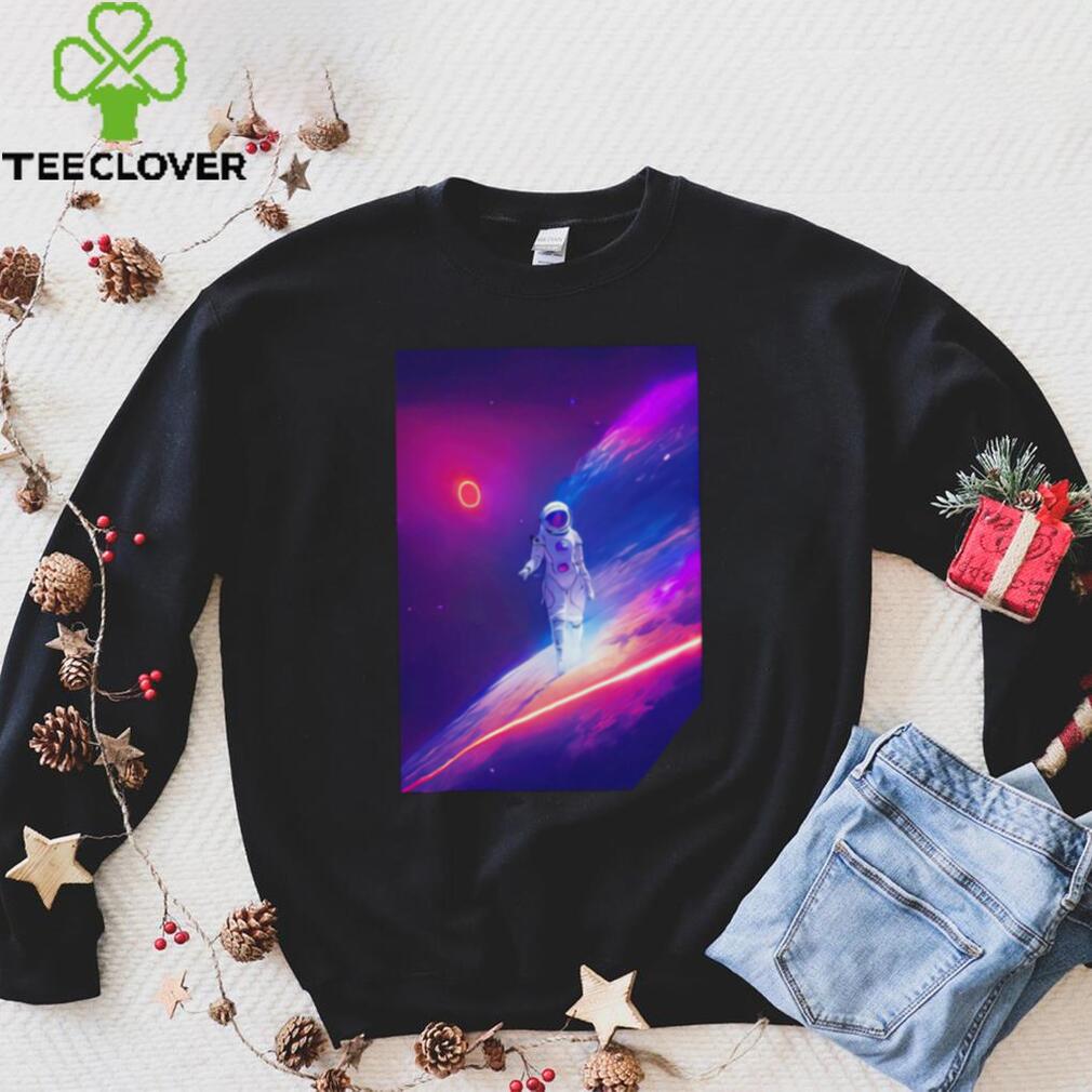 Astronaut walking in Space shirt Astronaut walking in Space shirt