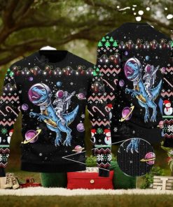 Astronauts Ride Rex In Space With The Planet Ugly Christmas Sweater Gift For Men And Women