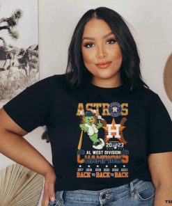 Astros 2023 AL West Division Champions Back To Back To Back T Shirt