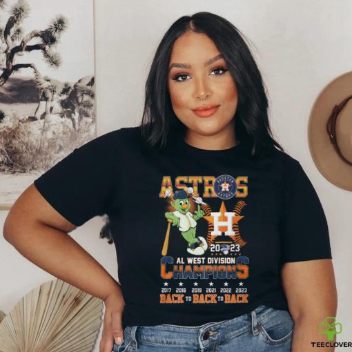 Astros 2023 AL West Division Champions Back To Back To Back T Shirt