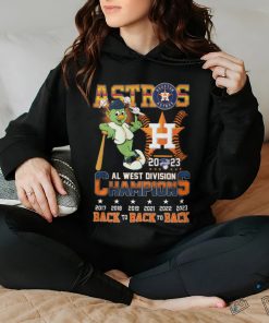 Astros 2023 AL West Division Champions Back To Back To Back T Shirt