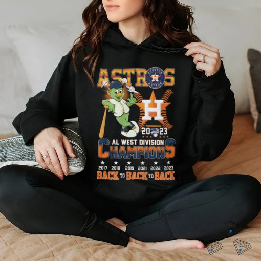 Astros 2023 AL West Division Champions Back To Back To Back T Shirt