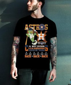 Astros 2023 AL West Division Champions Back To Back To Back T Shirt