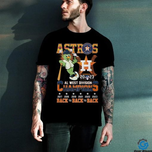 Astros 2023 AL West Division Champions Back To Back To Back T Shirt