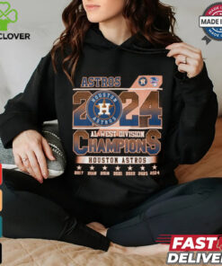 Astros 2024 al west divsion champion houston astros shirt