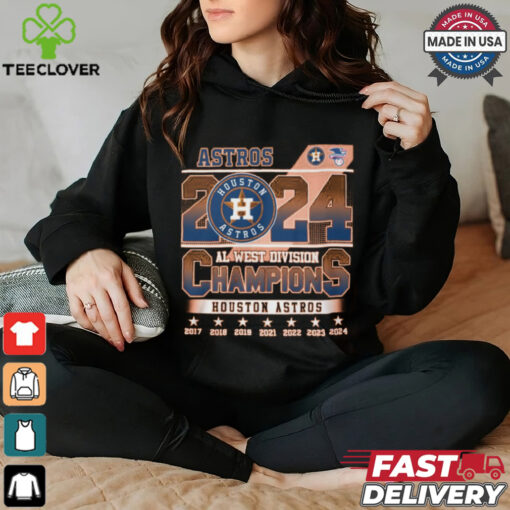 Astros 2024 al west divsion champion houston astros shirt