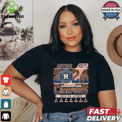 Astros 2024 al west divsion champion houston astros shirt