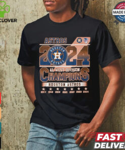 Astros 2024 al west divsion champion houston astros shirt