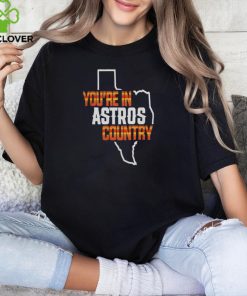 Astros Merch You Are In Astros Country Texas Map Baseball Shirt