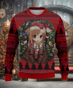Asuna Sword Art Online Mc Thanksgiving Women Mens Ugly Christmas Sweater