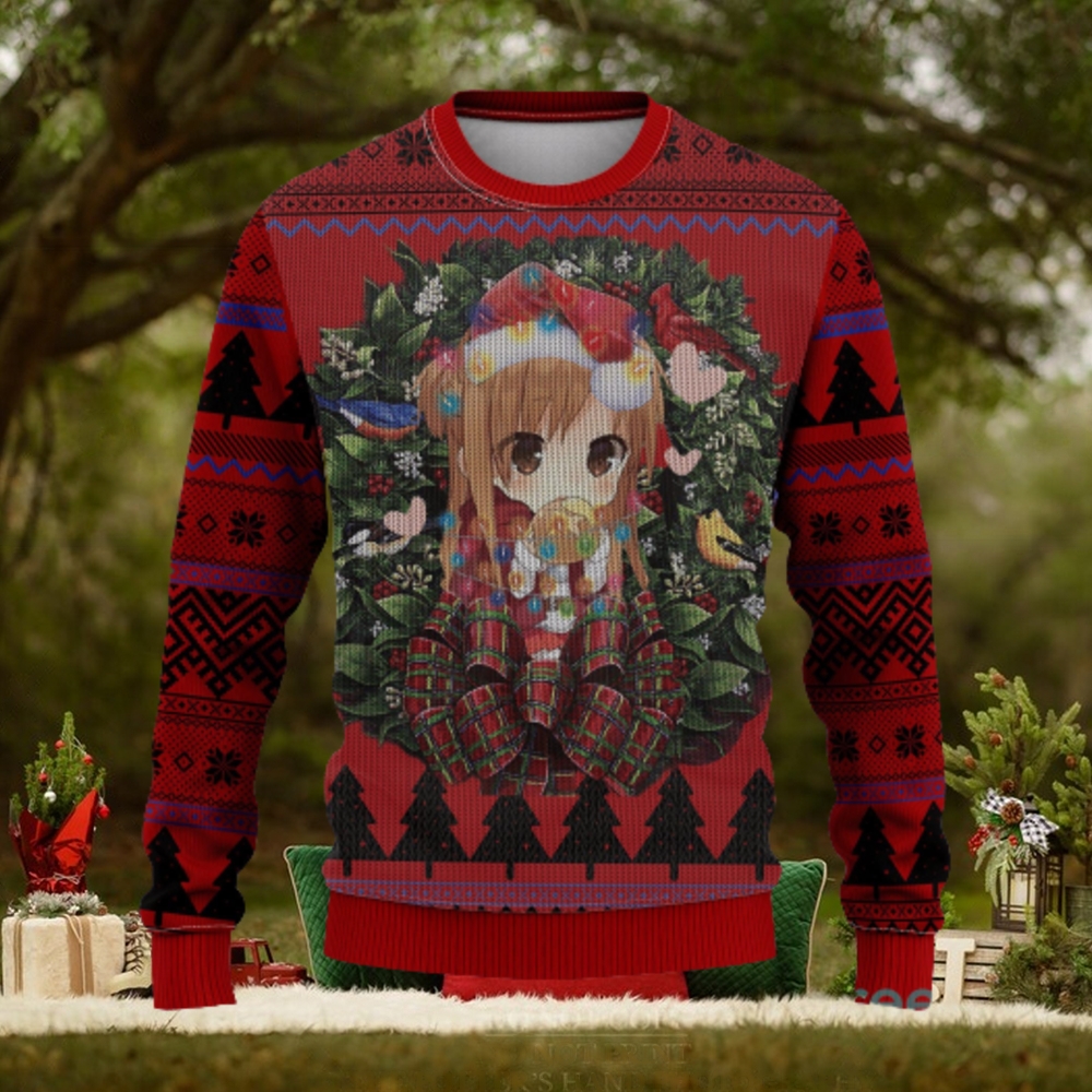 Asuna Sword Art Online Mc Thanksgiving Women Mens Ugly Christmas Sweater Asuna Sword Art Online Mc Thanksgiving Women Mens Ugly Christmas Sweater