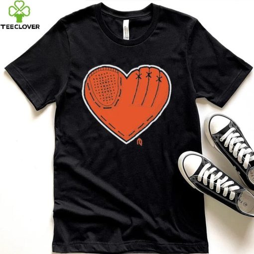 Athlete Logos Glove Heart Shirt