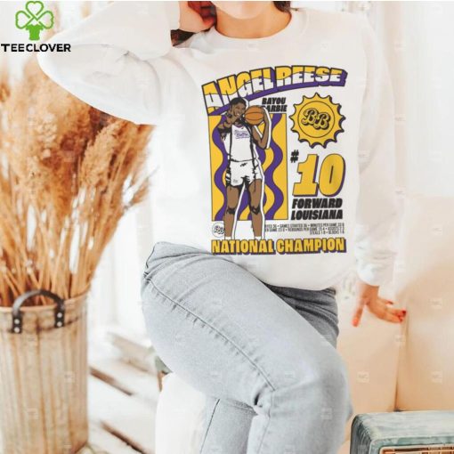 Athlete Studio Adult Angel Reese Bayou Barbie National Champion T Shirt