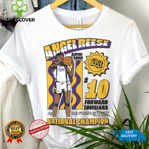 Athlete Studio Adult Angel Reese Bayou Barbie National Champion T Shirt