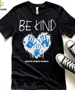 Athlete logos be kind center street school T shirt