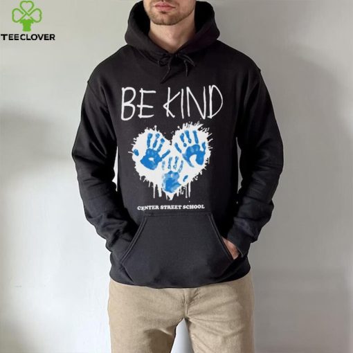 Athlete logos be kind center street school T shirt