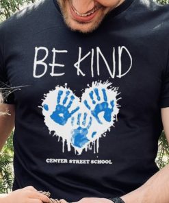 Athlete logos be kind center street school T shirt