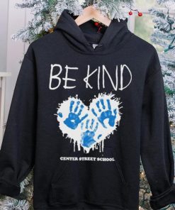 Athlete logos be kind center street school T shirt