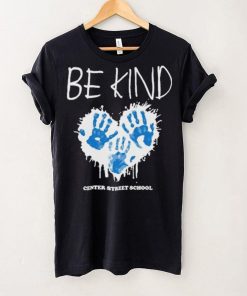 Athlete logos be kind center street school T shirt
