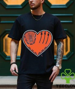 Athlete logos glove heart t shirt 1 Athlete logos glove heart t shirt