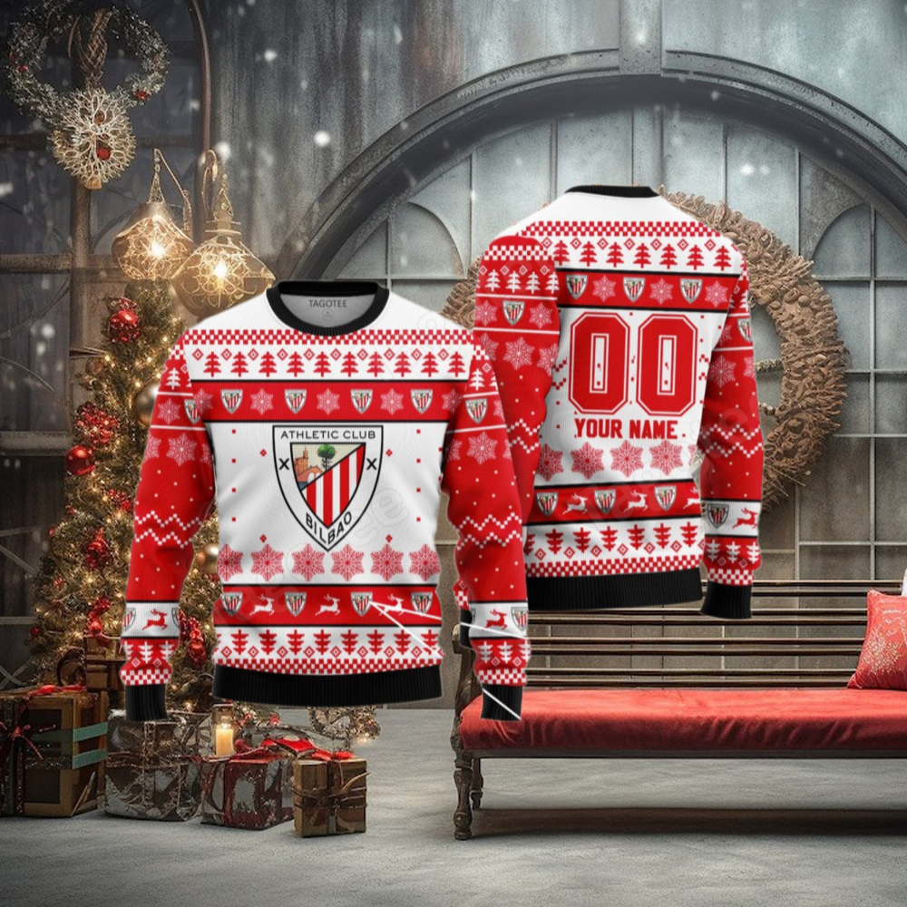 Athletic Bilbao Football Christmas Jumper Sweaters Athletic Bilbao Football Christmas Jumper Sweaters