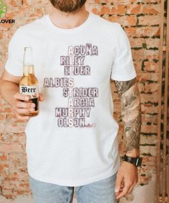 Atlanta All Stars Acuna Riley Elder Albies Strider Arcia Murphy Olson Shirt 2 Atlanta All Stars Acuna Riley Elder Albies Strider Arcia Murphy Olson Shirt