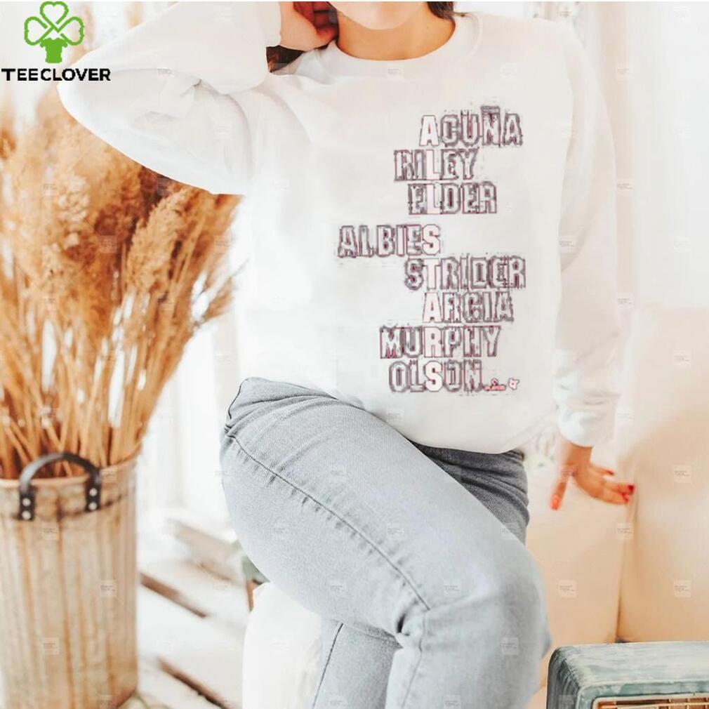 Atlanta All Stars Acuna Riley Elder Albies Strider Arcia Murphy Olson Shirt Atlanta All Stars Acuna Riley Elder Albies Strider Arcia Murphy Olson Shirt