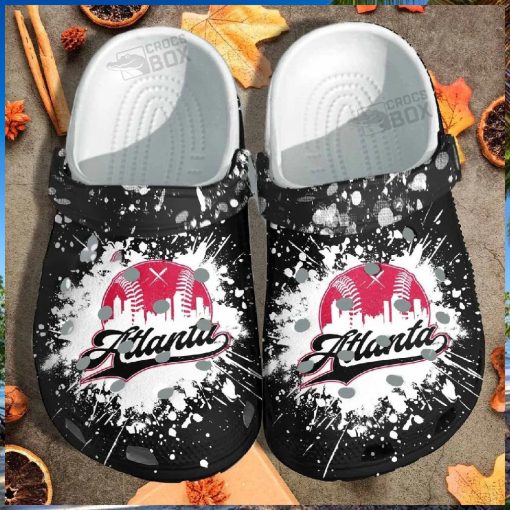 Atlanta Baseball Custom Crocs – Sport Beach Shoes Crocs Birthday Gift