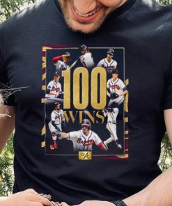 Atlanta Braves 100 Wins In MLB Vintage T Shirt