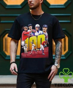 Atlanta Braves 100 win mark for the second consecutive season shirt