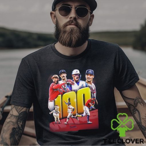 Atlanta Braves 100 win mark for the second consecutive season shirt