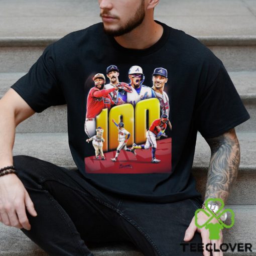 Atlanta Braves 100 win mark for the second consecutive season shirt