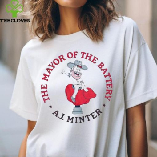 Atlanta Braves A.J. Minter The Mayor Of The Battery Shirts