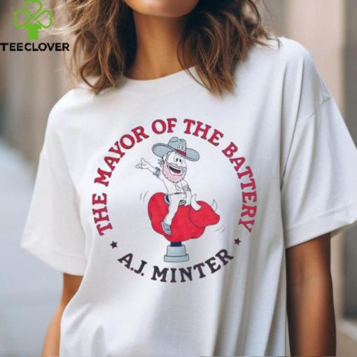 Atlanta Braves A.J. Minter The Mayor Of The Battery T Shirt