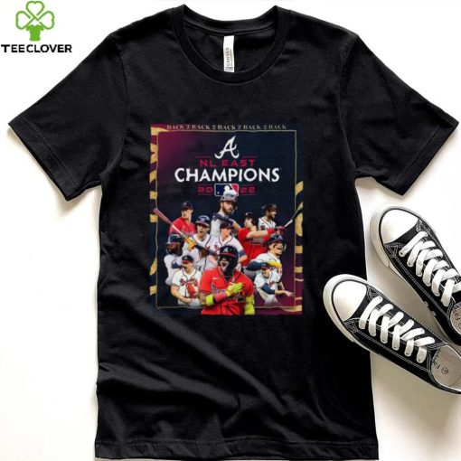 Atlanta Braves Back 2 Back 2 Back 2 Back 2 Back Nl East Champions 2022 Shirt