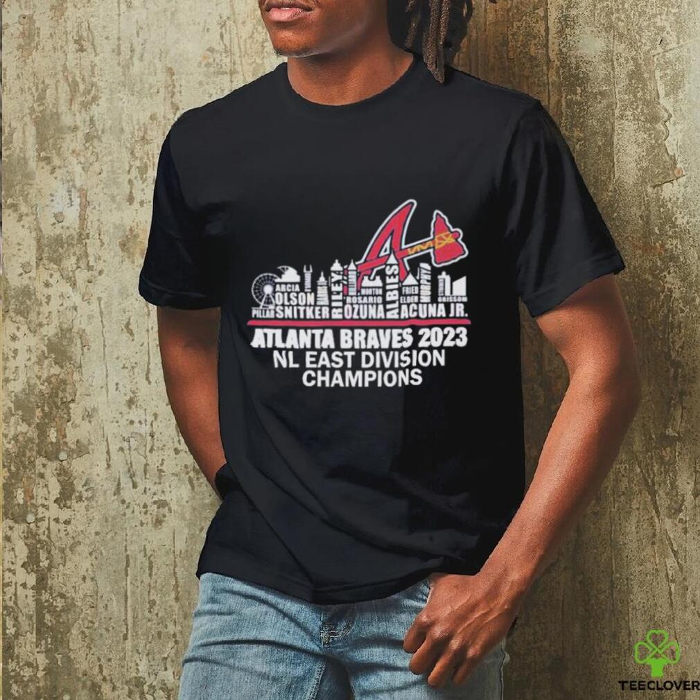 Atlanta Braves City Players Names 2023 NL Division Champions Shirt Atlanta Braves City Players Names 2023 NL Division Champions Shirt