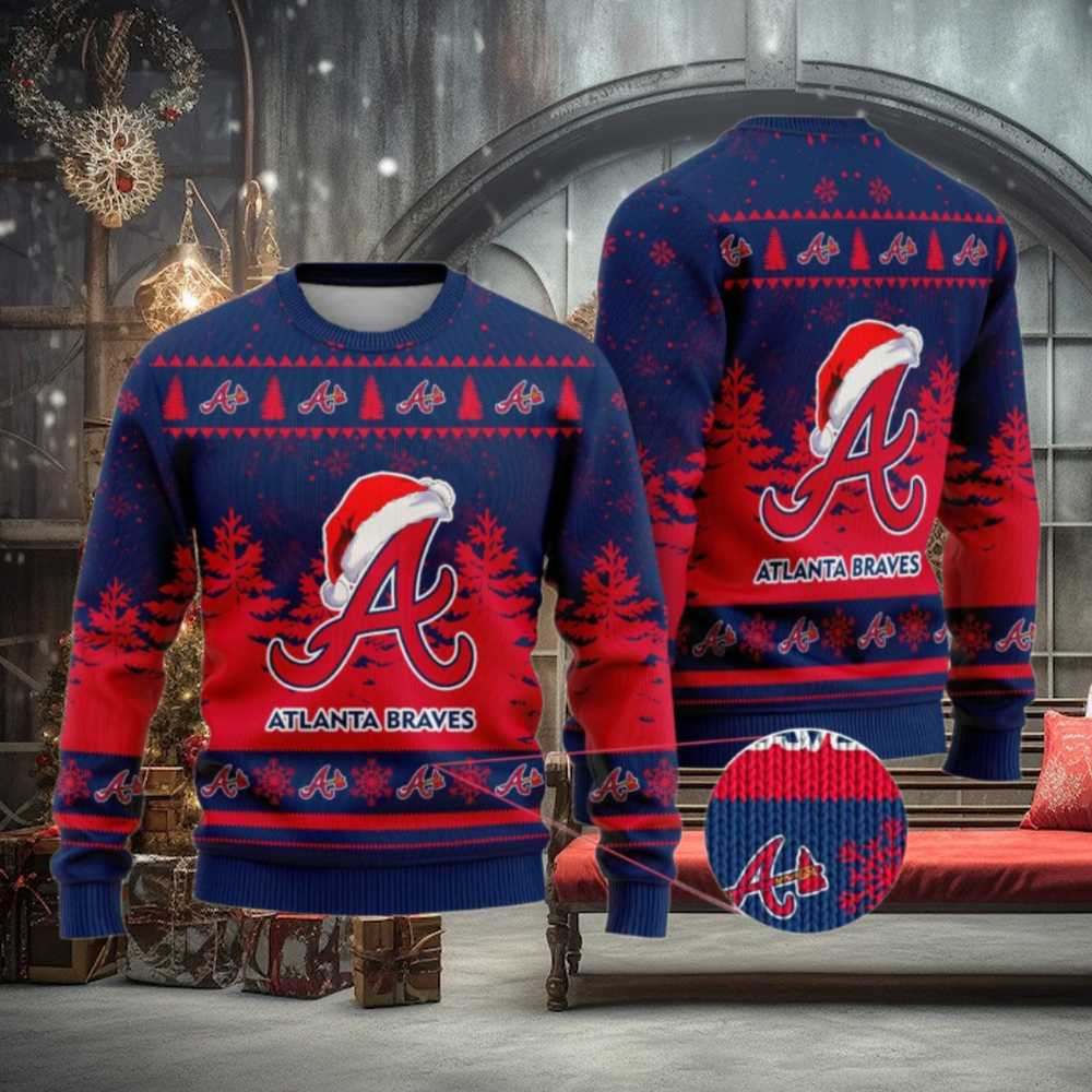 Atlanta Braves Funny Christmas Ugly Sweater Atlanta Braves Funny Christmas Ugly Sweater