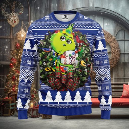 Atlanta Braves Grinch Hug Christmas Ugly Sweater