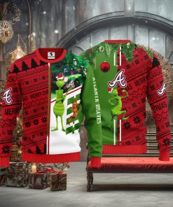 Atlanta Braves Grinch & Scooby doo Christmas Ugly Sweater 1