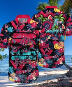 Atlanta Braves MLB Floral 3D Hawaiian Shirt