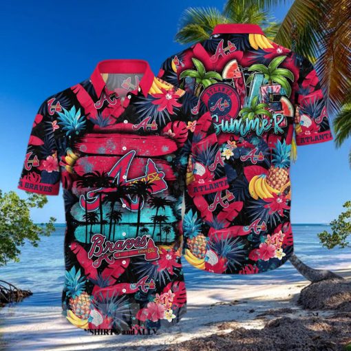 Atlanta Braves MLB Floral 3D Hawaiian Shirt