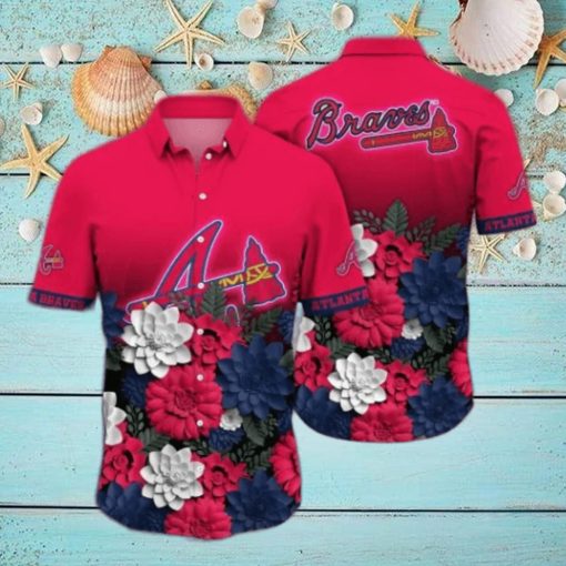 Atlanta Braves MLB Flower Hawaii Shirt And Tshirt For Fans